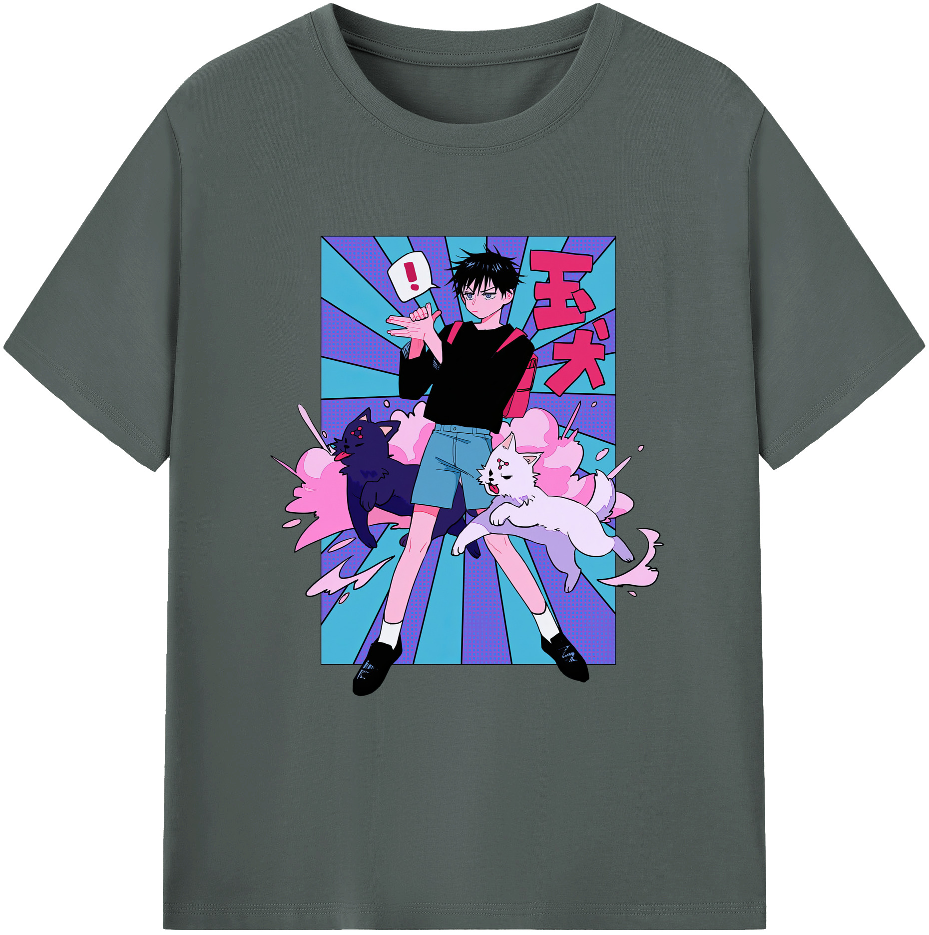 （画像用） 呪術廻戦 Jujutsu Kaisen 綿100％ メンズ半袖Tシャツ｜肌触りやわらか＆通気性